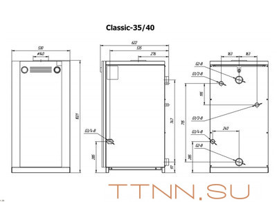 Напольный газовый котел Лемакс Classic-35V Напольный газовый котел Лемакс Classic-35V