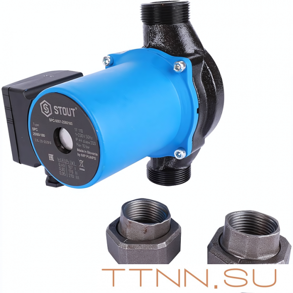 Насос для отопления STOUT 25/80-180 (SPC-0010-2580180) Насос для отопления STOUT 25/80-180 (SPC-0010-2580180)