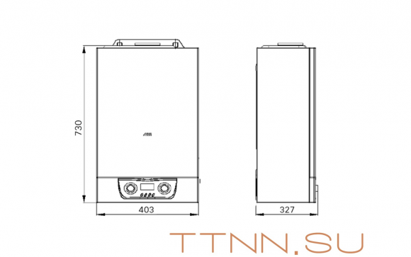 Настенный газовый котел MIZUDO M40ТH OpenTherm Настенный газовый котел MIZUDO M40ТH OpenTherm