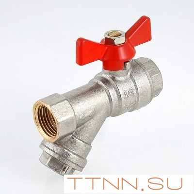 Кран шаровый с фильтром Valtec 1/2 VT.293 FF Кран шаровый с фильтром Valtec 1/2 VT.293 FF