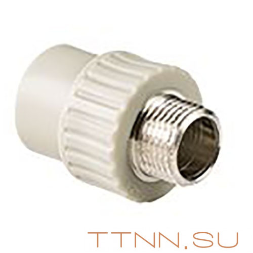 Муфта РосТурПласт PN25 комбинированная, наруж. резьба 25х3/4" арт.10945 Муфта РосТурПласт PN25 комбинированная, наруж. резьба 25х3/4" арт.10945