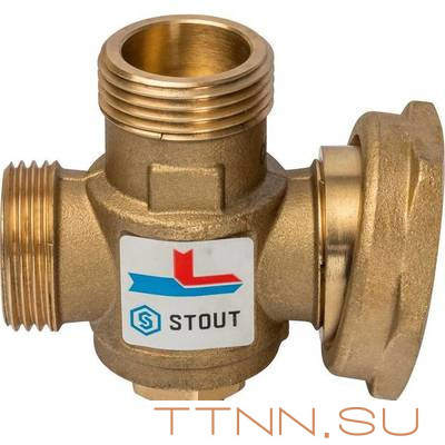 Смесительный клапан STOUT G 1 M-G 1 1/2 F-G 1 M 70°С Смесительный клапан STOUT G 1 M-G 1 1/2 F-G 1 M 70°С