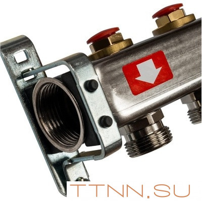 Коллектор с запорными клапанами STOUT SMS-0932-000006 Коллектор с запорными клапанами STOUT SMS-0932-000006