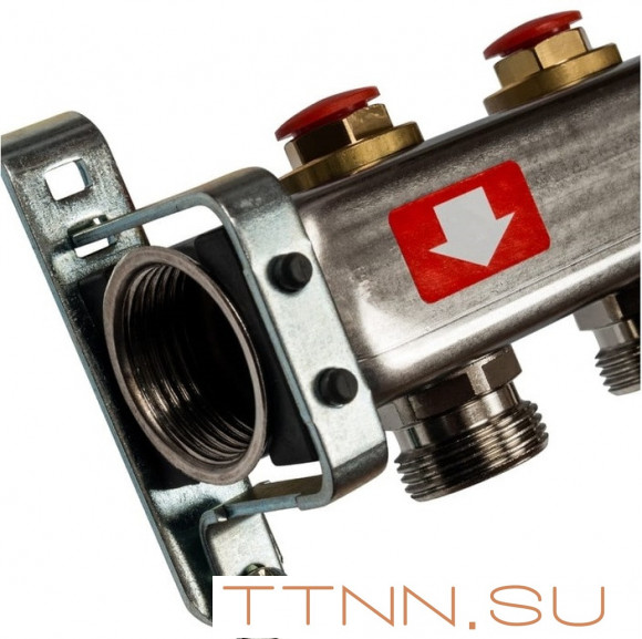 Коллектор с запорными клапанами STOUT SMS-0932-000006 Коллектор с запорными клапанами STOUT SMS-0932-000006