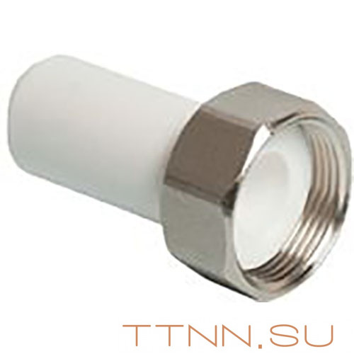 Штуцер РосТурПласт для присоединения счетчика воды под пломбу 25х1" арт.10854 Штуцер РосТурПласт для присоединения счетчика воды под пломбу 25х1" арт.10854