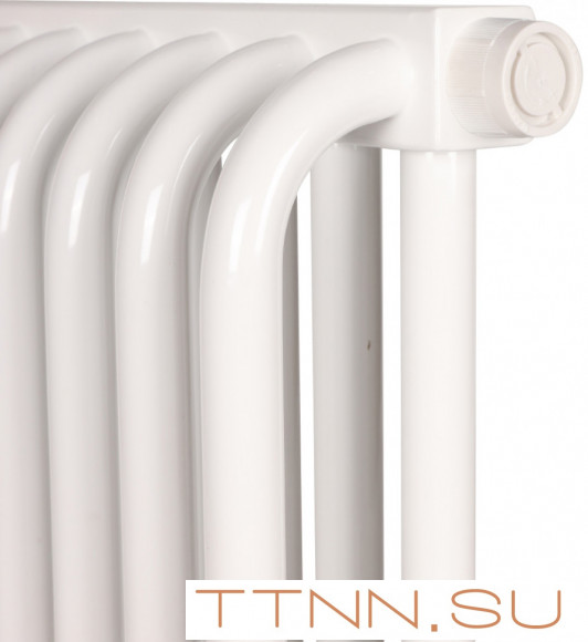 Стальной трубчатый радиатор 2-колончатый Rommer RST 2030/14 нижнее правое подключение RAL9016