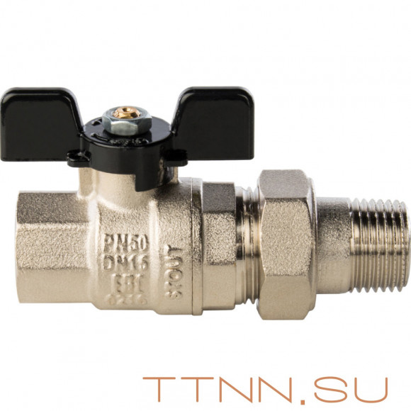 Кран шаровой с накидной гайкой STOUT 1/2" SVB-0007-000015 Кран шаровой с накидной гайкой STOUT 1/2" SVB-0007-000015