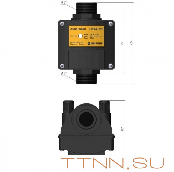 Блок управления насосами Unipump ТУРБИ-М2 (2,5-4,0 бар) Блок управления насосами Unipump ТУРБИ-М2 (2,5-4,0 бар)