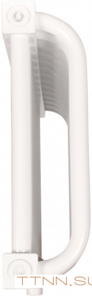 Стальной трубчатый радиатор 2-колончатый Rommer RST 2030/20 нижнее правое подключение RAL9016