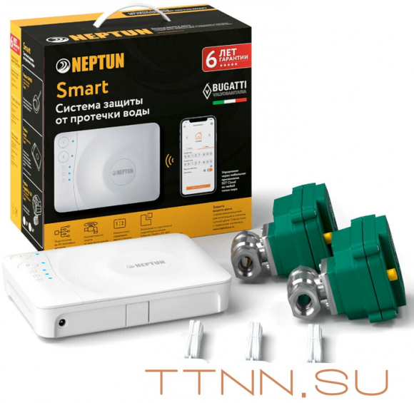 Комплект Neptun Bugatti Smart 1/2 Tuya Комплект Neptun Bugatti Smart 1/2 Tuya