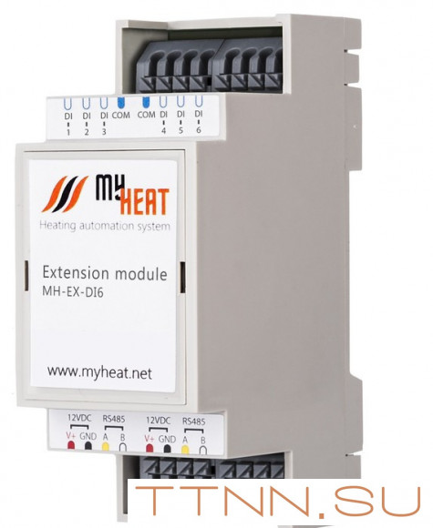 Дискретный блок расширения MY HEAT DI6 (6298) Дискретный блок расширения MY HEAT DI6 (6298)