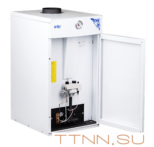 Газовый напольный котел СервисГаз Очаг Премиум АОГВ-45 EN с автоматикой SIT Газовый напольный котел СервисГаз Очаг Премиум АОГВ-45 EN с автоматикой SIT