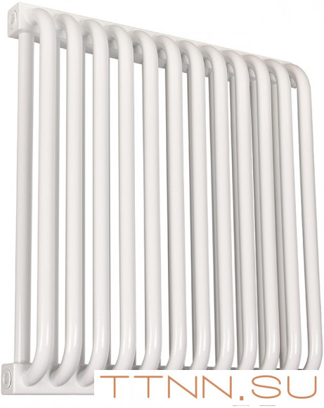 Стальной трубчатый радиатор 2-колончатый Rommer RST 2050/12 нижнее правое подключение RAL9016