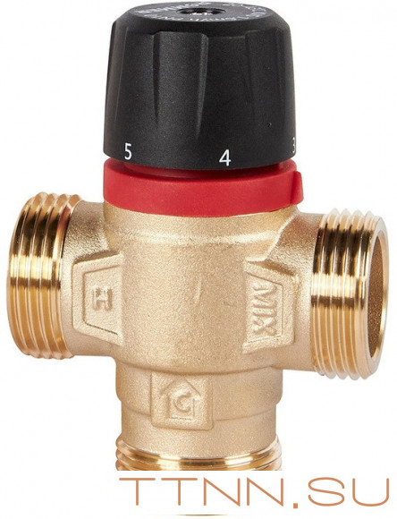 Смесительный клапан Rommer 1" НР 35-60°С KV 2,5 (RVM-0232-256025) боковое смешивание Смесительный клапан Rommer 1" НР 35-60°С KV 2,5 (RVM-0232-256025) боковое смешивание