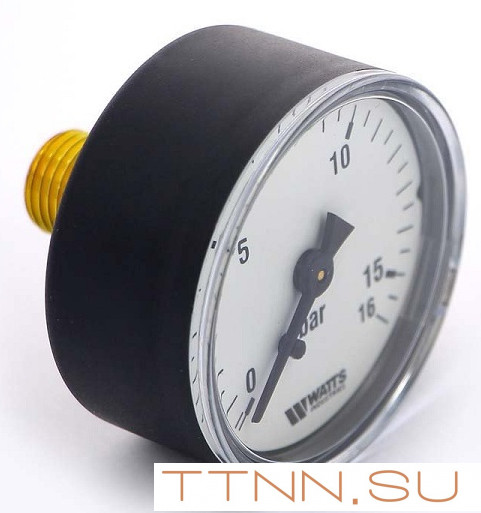 Манометр аксиальный Watts F+R100(MDA) 50/16x1/4" Манометр аксиальный Watts F+R100(MDA) 50/16x1/4"