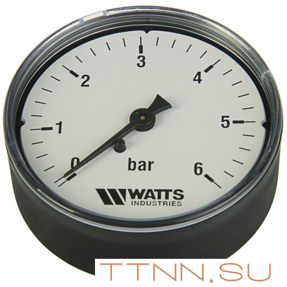 Манометр аксиальный Watts F+R100(MDA) 63/6x1/4" Манометр аксиальный Watts F+R100(MDA) 63/6x1/4"