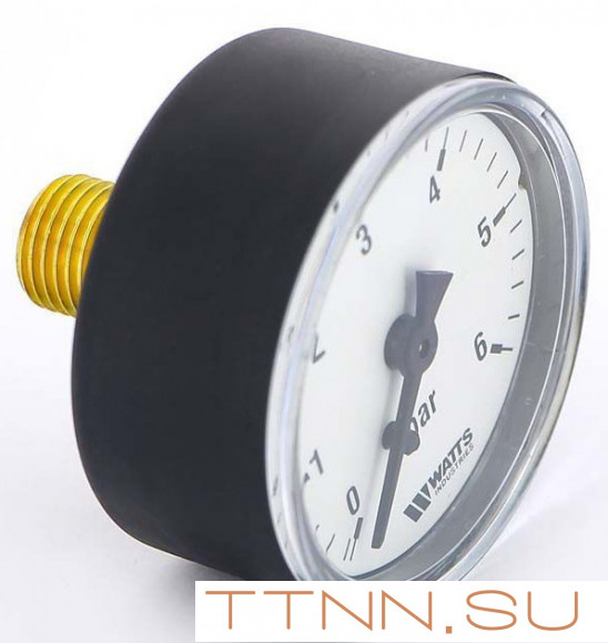 Манометр аксиальный Watts F+R100(MDA) 63/6x1/4" Манометр аксиальный Watts F+R100(MDA) 63/6x1/4"