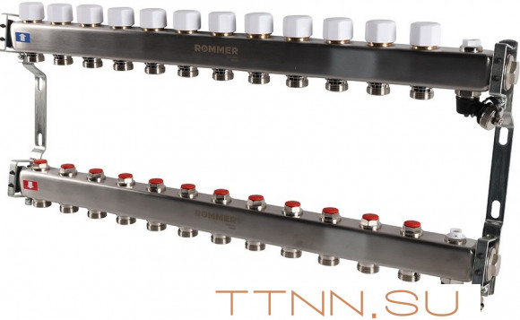 Для отопления Rommer 1"/3/4"x12 с запорными клапанами (RMS-3201-000012) Для отопления Rommer 1"/3/4"x12 с запорными клапанами (RMS-3201-000012)