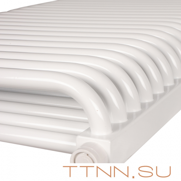 Стальной трубчатый радиатор 2-колончатый Rommer RST 2050/26 нижнее правое подключение RAL9016