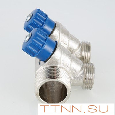 Коллектор с регулировочными вентилями Valtec 1*2*3/4 VT.560.NE Коллектор с регулировочными вентилями Valtec 1*2*3/4 VT.560.NE