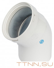 отвод STOUT 45° DN80 для раздельного дымохода отвод STOUT 45° DN80 для раздельного дымохода