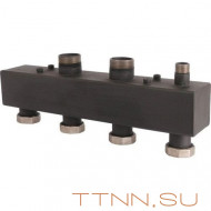 Стальной распределительный коллектор ROMMER на 2 отопительных контура 1 1/2", арт. RDG-0017-004002 Стальной распределительный коллектор ROMMER на 2 отопительных контура 1 1/2", арт. RDG-0017-004002