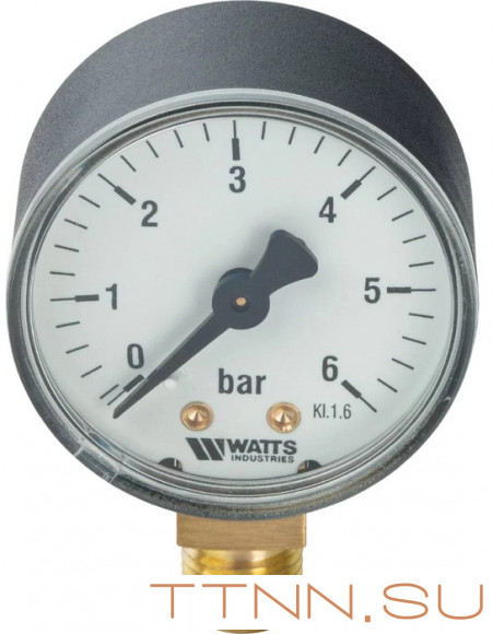 Манометр радиальный Watts F+R200 (MDR) 63/ 6x1/4" Манометр радиальный Watts F+R200 (MDR) 63/ 6x1/4"