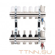 Коллекторная группа TIM 7 выходов KC007 без кранов латунь Коллекторная группа TIM 7 выходов KC007 без кранов латунь