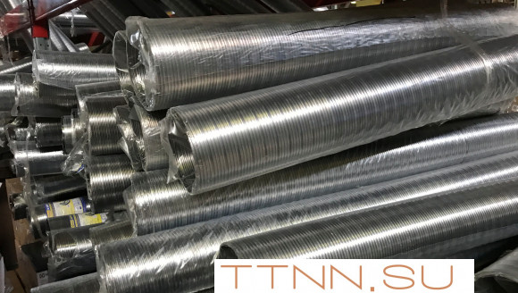 Газоход гофрированный d 90 мм (2м) из нержавеющей стали Газоход гофрированный d 90 мм (2м) из нержавеющей стали