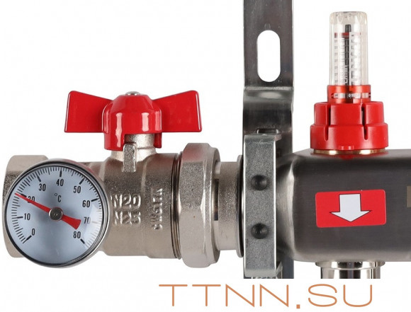 Для отопления Rommer 1"/3/4"x5 с расходомерами (RMS-1210-000005) Для отопления Rommer 1"/3/4"x5 с расходомерами (RMS-1210-000005)