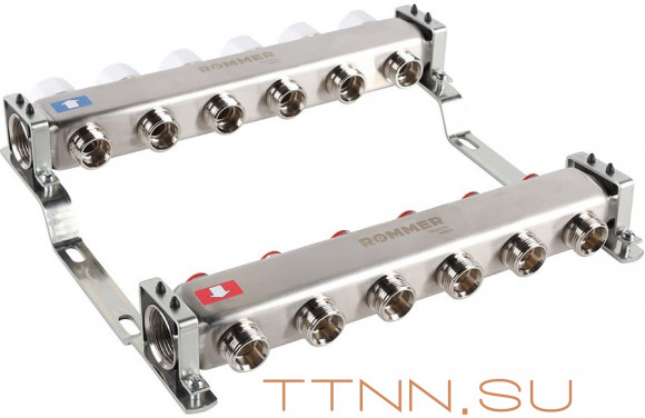 Для отопления Rommer 1"/3/4"x6 с запорными клапанами (RMS-3200-000006) Для отопления Rommer 1"/3/4"x6 с запорными клапанами (RMS-3200-000006)