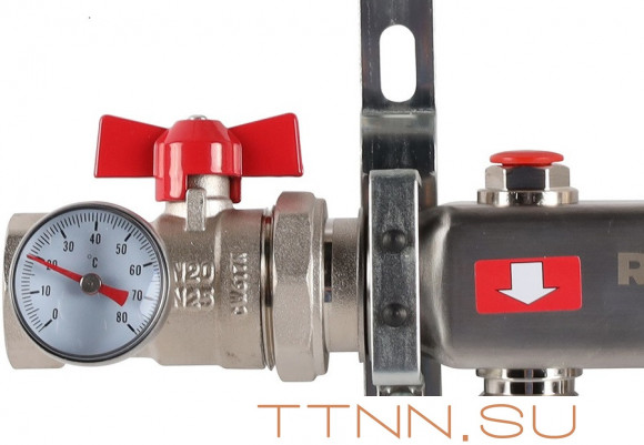 Для отопления Rommer 1"/3/4"x6 с запорными клапанами (RMS-3210-000006) Для отопления Rommer 1"/3/4"x6 с запорными клапанами (RMS-3210-000006)