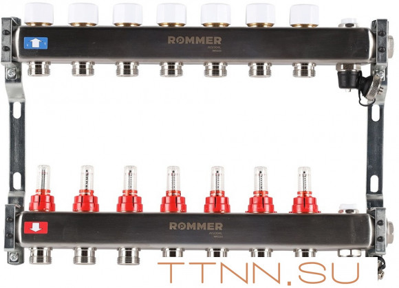 Для отопления Rommer 1"/3/4"x7 с расходомерами (RMS-1201-000007) Для отопления Rommer 1"/3/4"x7 с расходомерами (RMS-1201-000007)