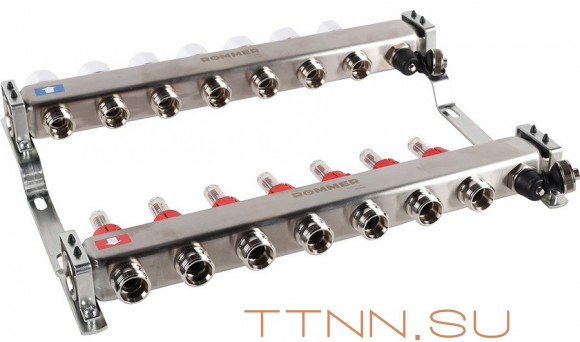 Для отопления Rommer 1"/3/4"x7 с расходомерами (RMS-1201-000007) Для отопления Rommer 1"/3/4"x7 с расходомерами (RMS-1201-000007)