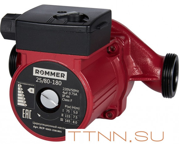 Насос для отопления Rommer 25/80-180 Насос для отопления Rommer 25/80-180