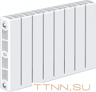 Биметаллический радиатор Rifar SUPReMO 350 х 8 секц НП прав (VR)