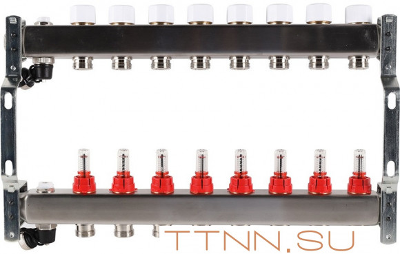 Для отопления Rommer 1"/3/4"x8 с расходомерами (RMS-1201-000008) Для отопления Rommer 1"/3/4"x8 с расходомерами (RMS-1201-000008)