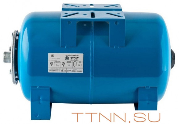 Гидроаккумуляторы STOUT 20л/10бар горизонтальный (STW-0001-100020) Гидроаккумуляторы STOUT 20л/10бар горизонтальный (STW-0001-100020)